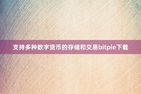 支持多种数字货币的存储和交易bitpie下载