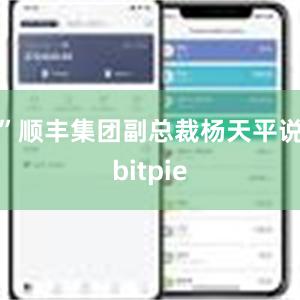 ”顺丰集团副总裁杨天平说bitpie