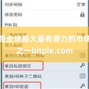 是全球最大最有潜力的市场之一bitpie.com