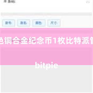 双色铜合金纪念币1枚比特派管网
bitpie