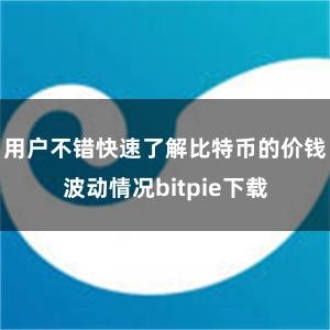 用户不错快速了解比特币的价钱波动情况bitpie下载